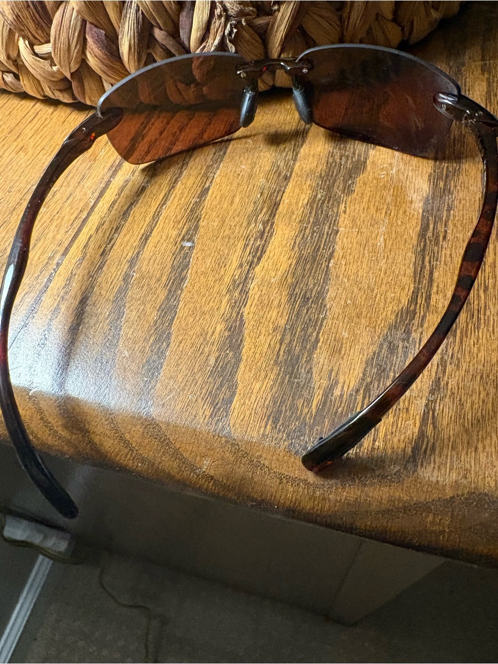 Men’s Costa Rimless Sunglasses in Tortoise Brown